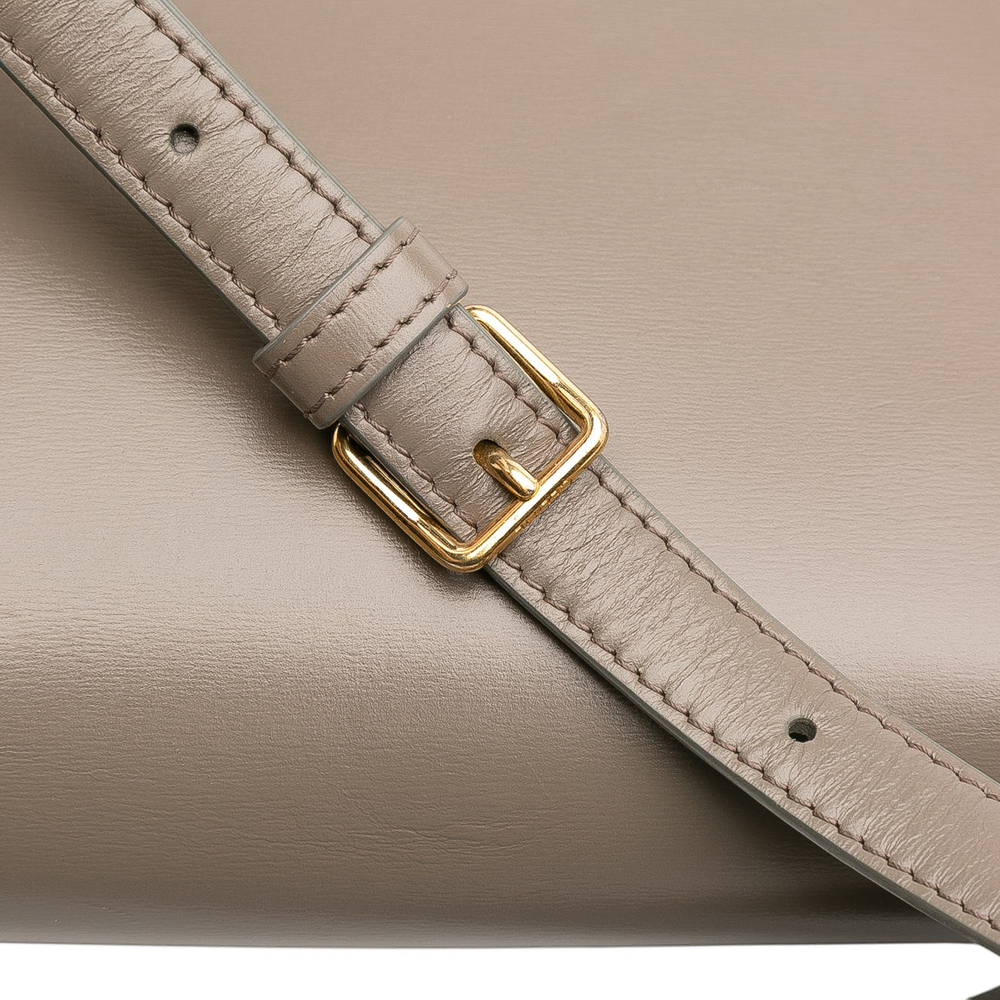 Pre-Loved Celine Teen Shiny Calfskin Triomphe Crossbody - Picture 11 of 12